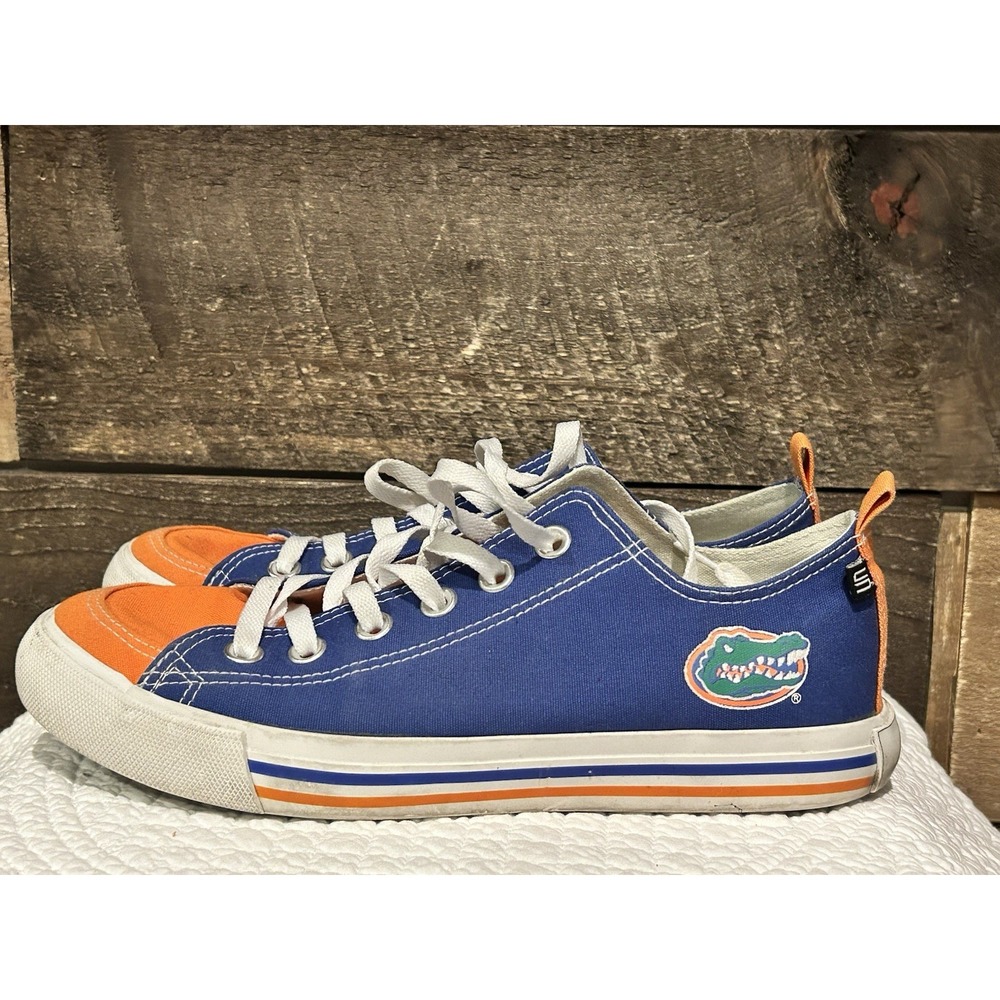 SKICKS Florida Gators Low Top Sneaker Men's Size 8 Blue Orange White‎